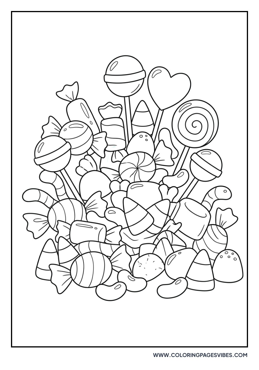Halloween Candy Pile