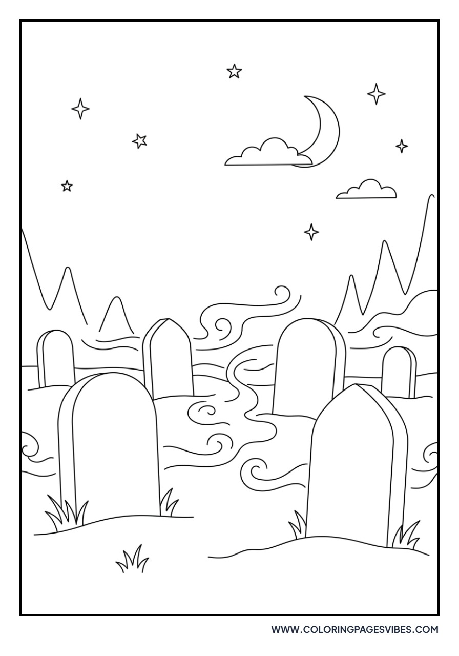Moonlit Graveyard