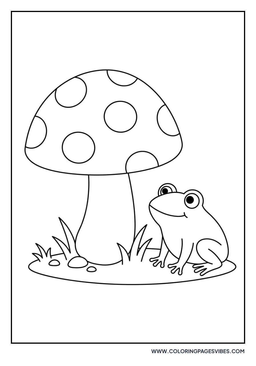 Toadstool and Frog