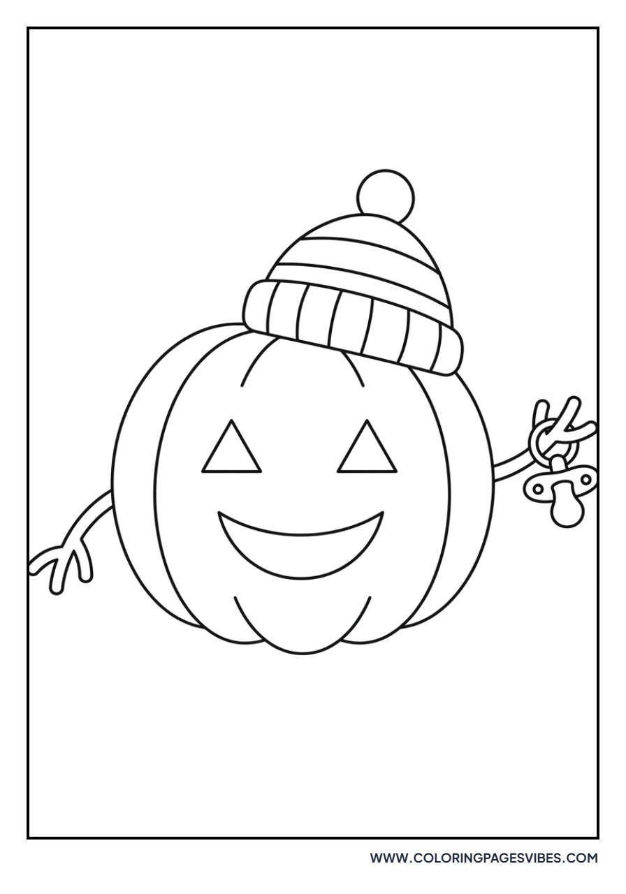 Baby Jack O Lantern with Pacifier