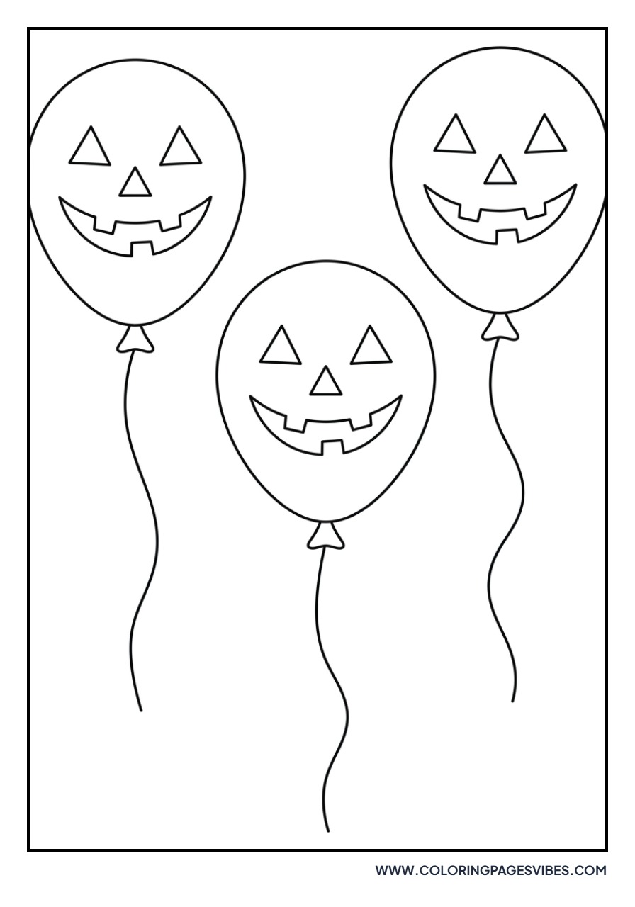 Floating Jack O Lantern Balloons