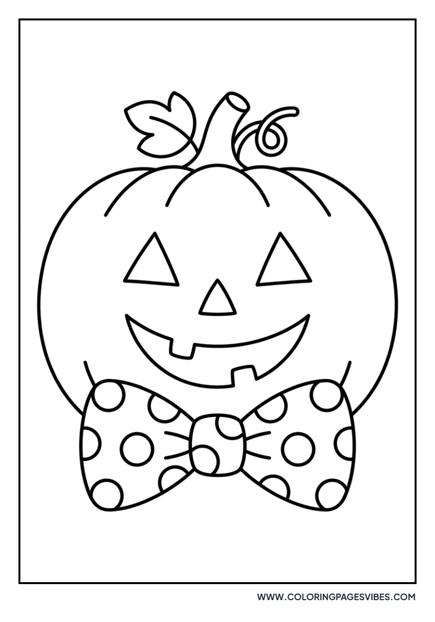 Jack O Lantern Wearing Bowtie