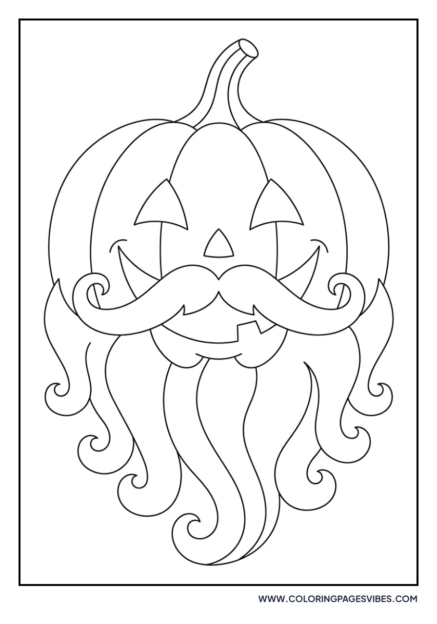 Jack O Lantern with a Beard