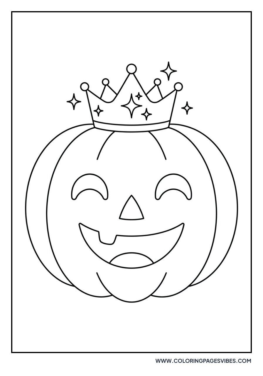 Jack O Lantern with a Crown