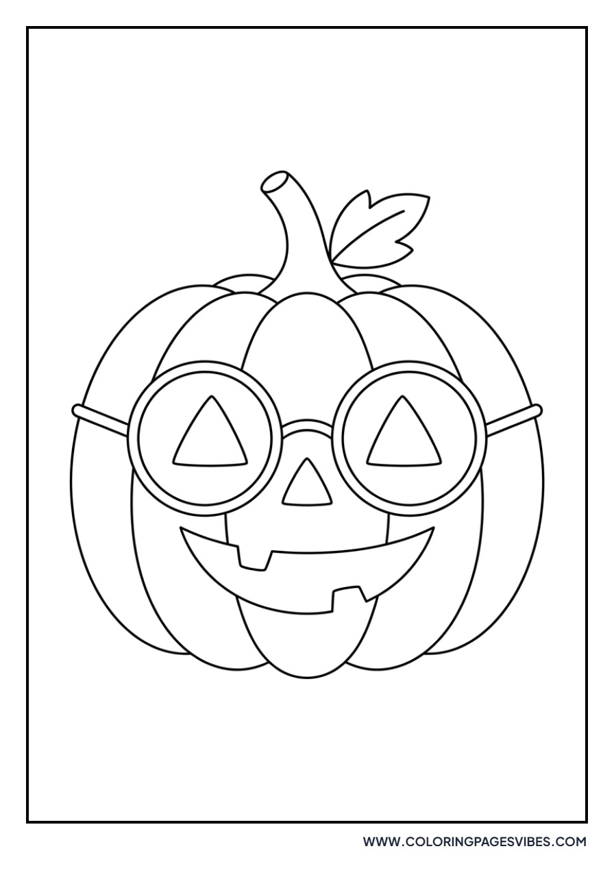 Jack O Lantern with Glasses
