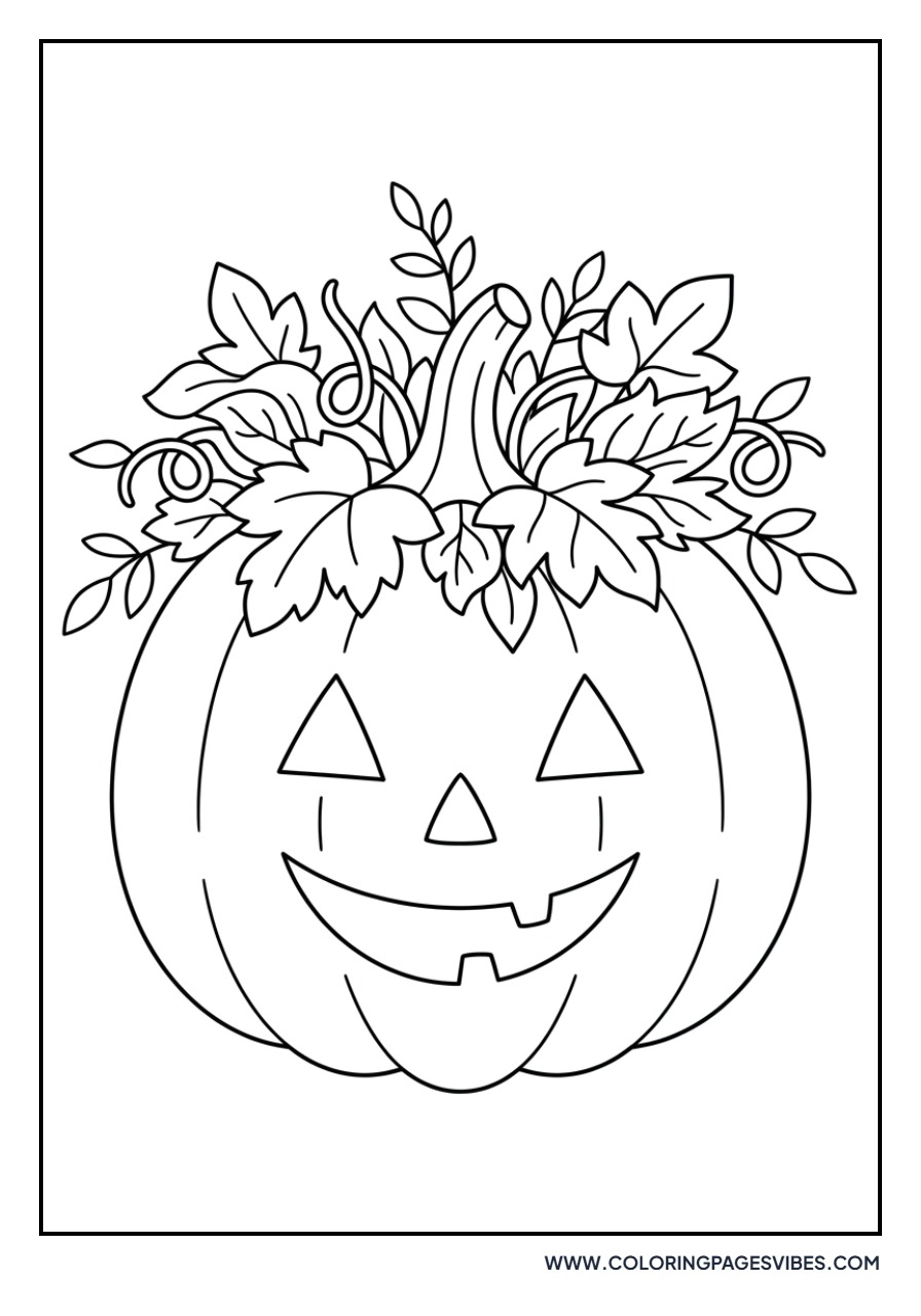Pumpkin with Leaf Hair