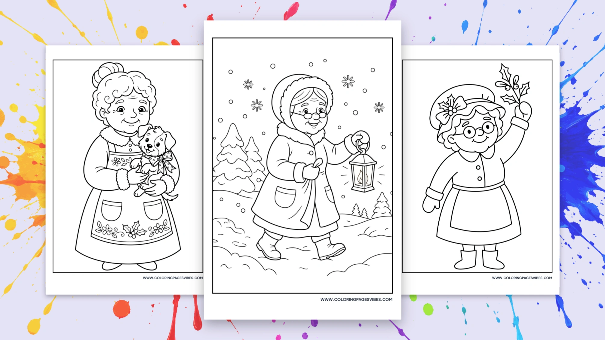 70 Free  Mrs. Claus Coloring Pages (Printable PDF)