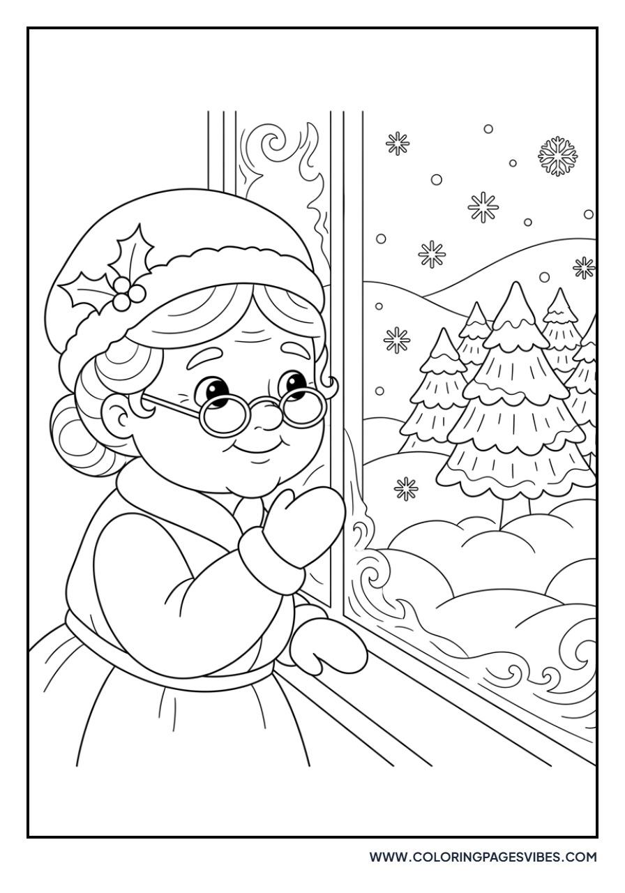 Mrs. Claus at the Window