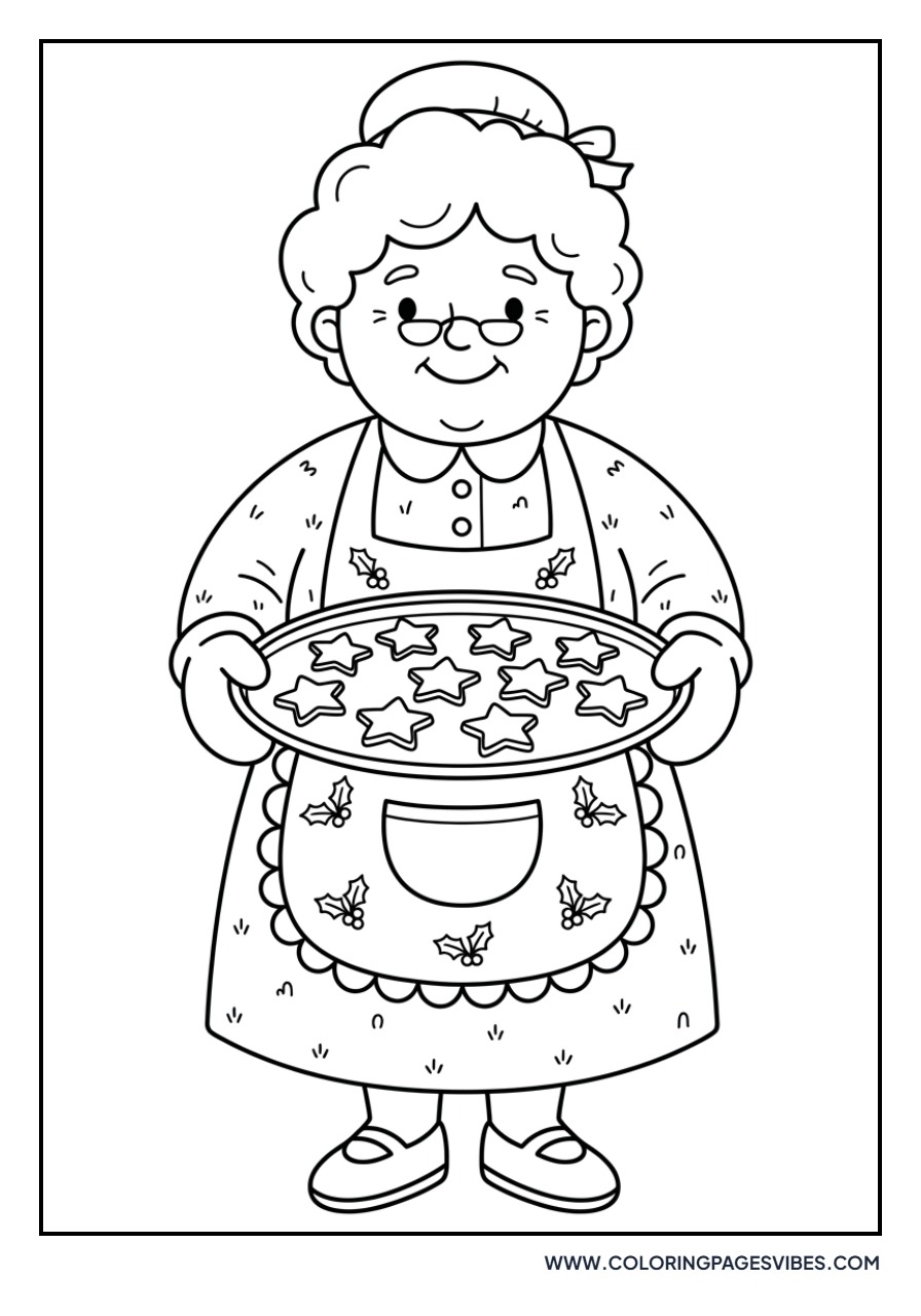 Mrs. Claus Baking Cookies