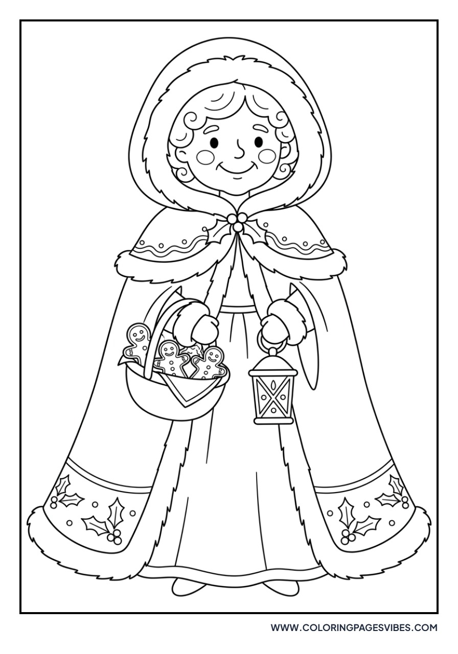 Mrs. Claus in a Cape