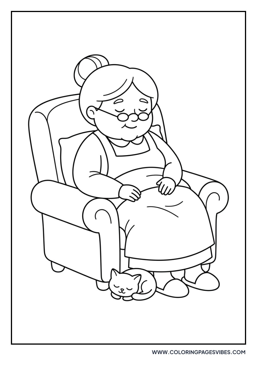 Mrs. Claus Sleeping