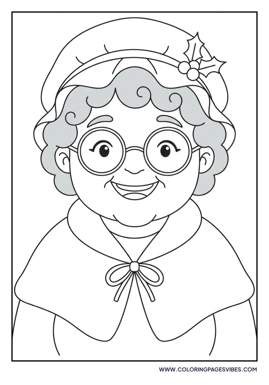 Mrs. Claus Smiling Wide