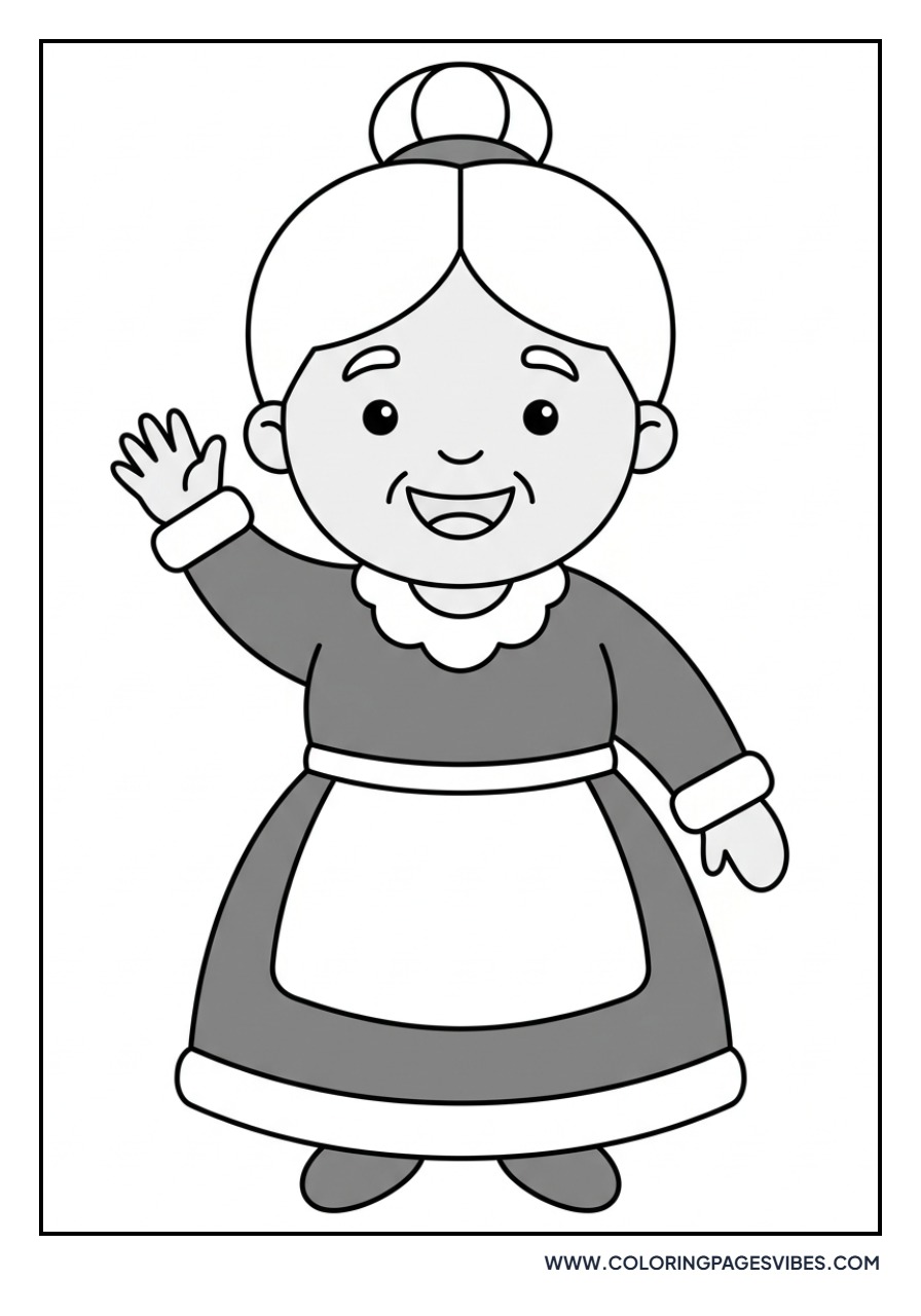 Mrs. Claus Waving Hello