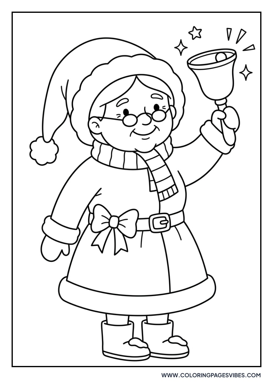 Mrs. Claus with a Bell