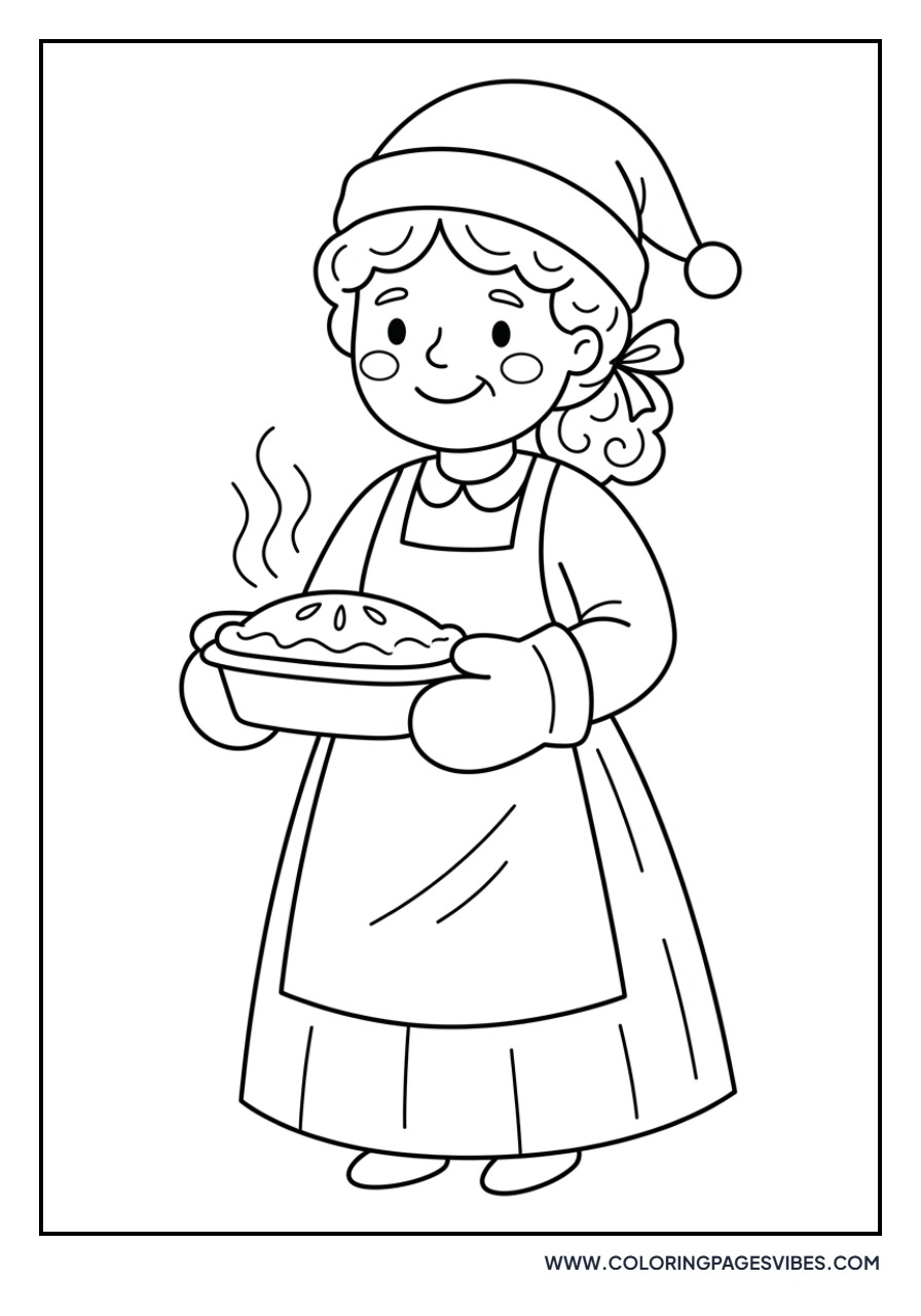 Mrs. Claus with a Casserole