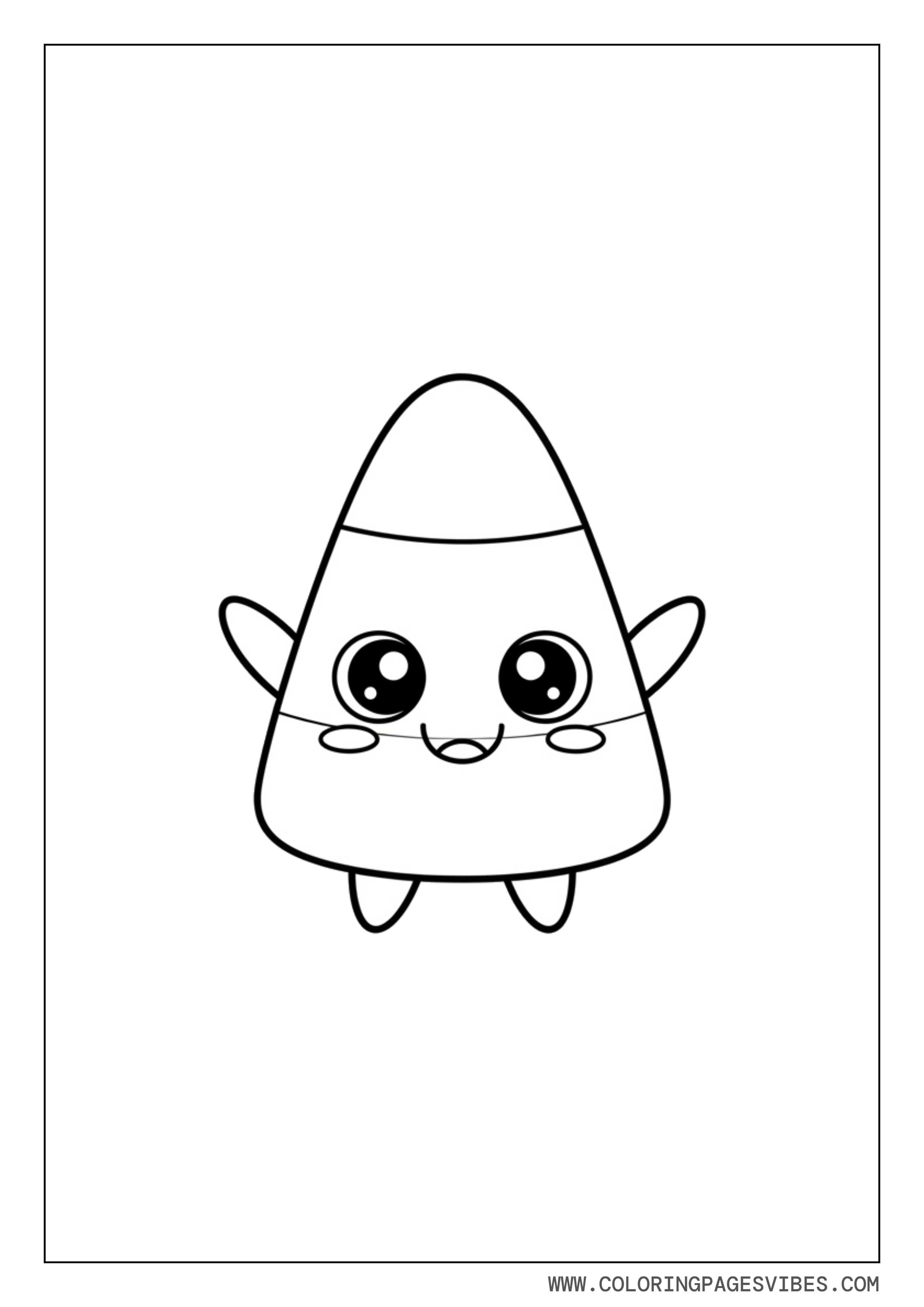 Cute Candy Corn Character