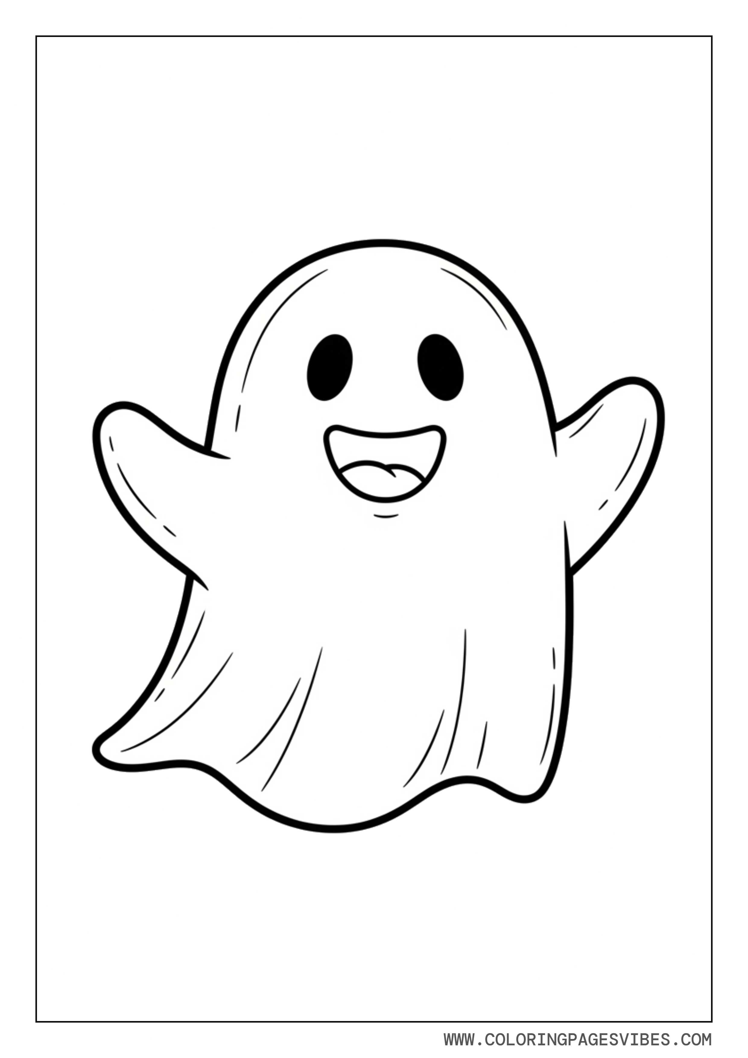 Friendly Cartoon Ghost