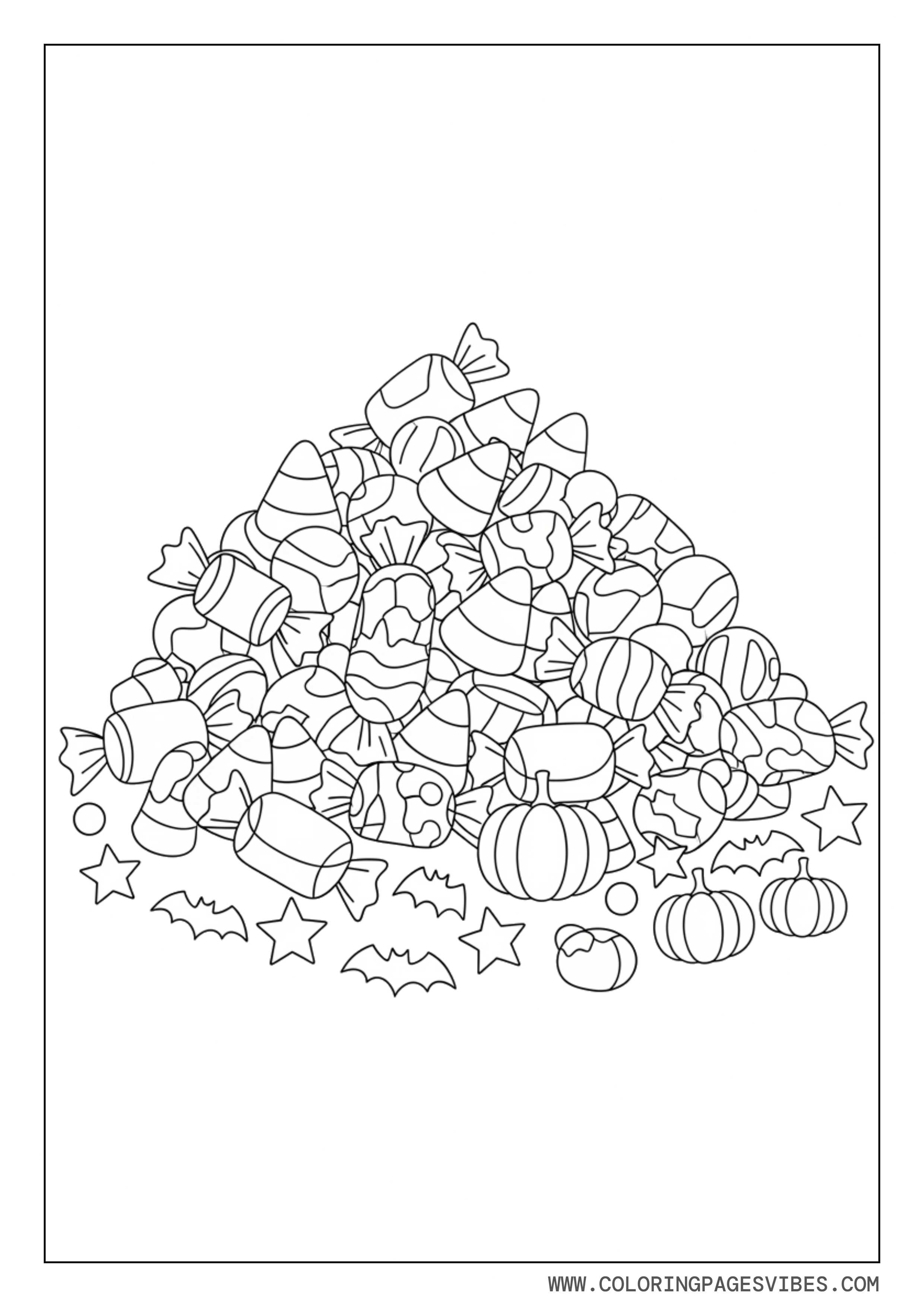 Halloween Candy Pile