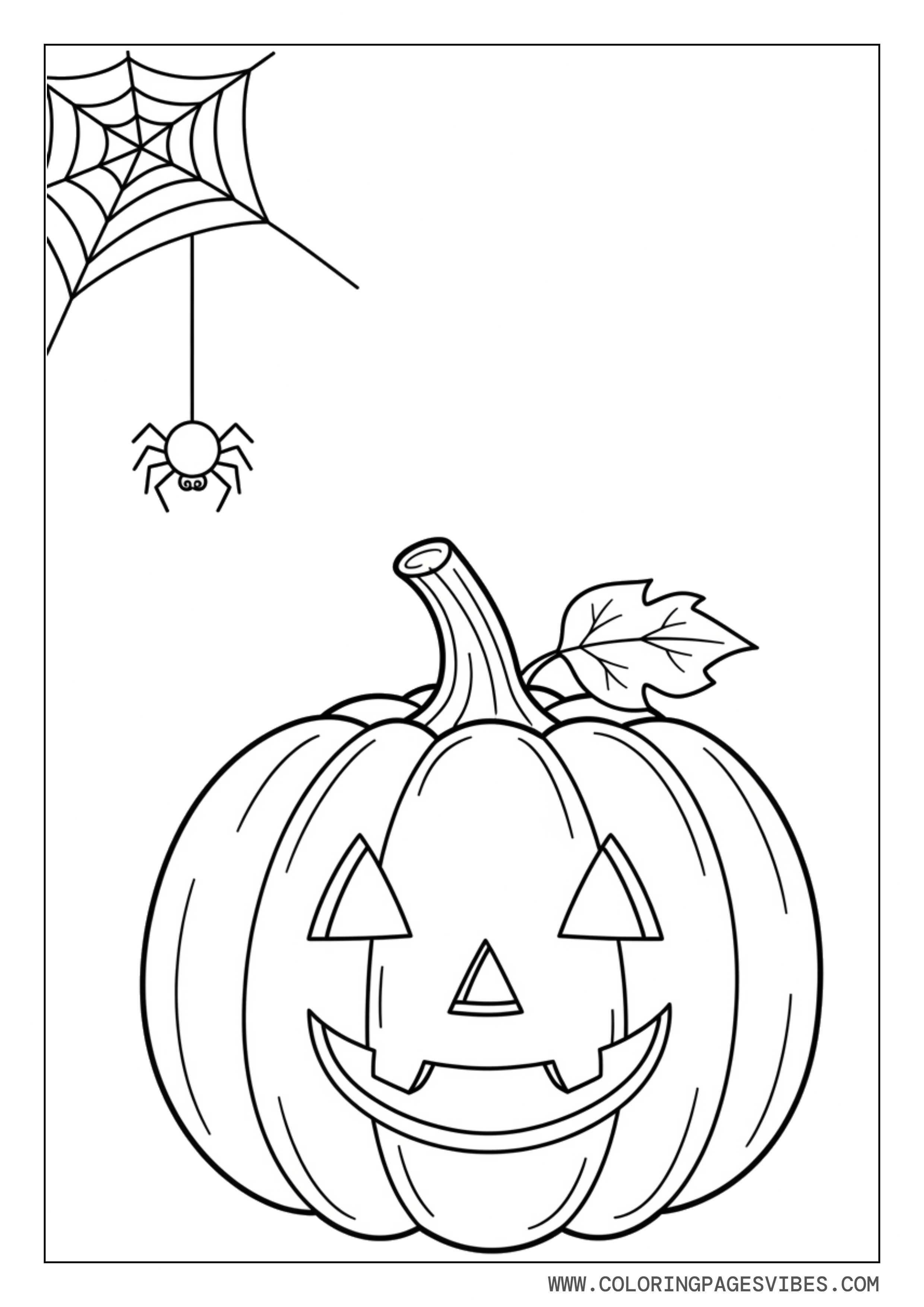 Pumpkin With Spider Web