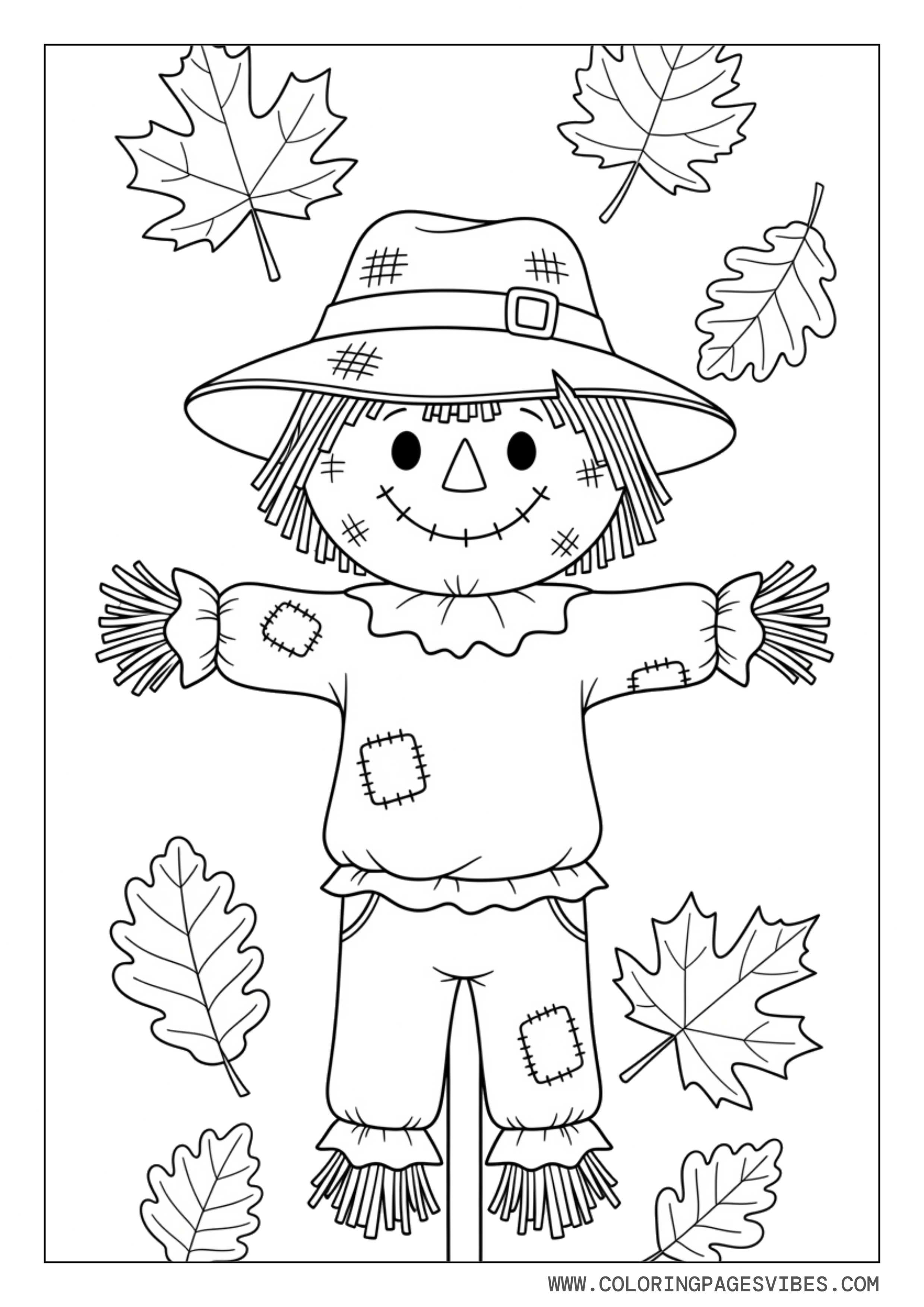 Scarecrow With Leaves