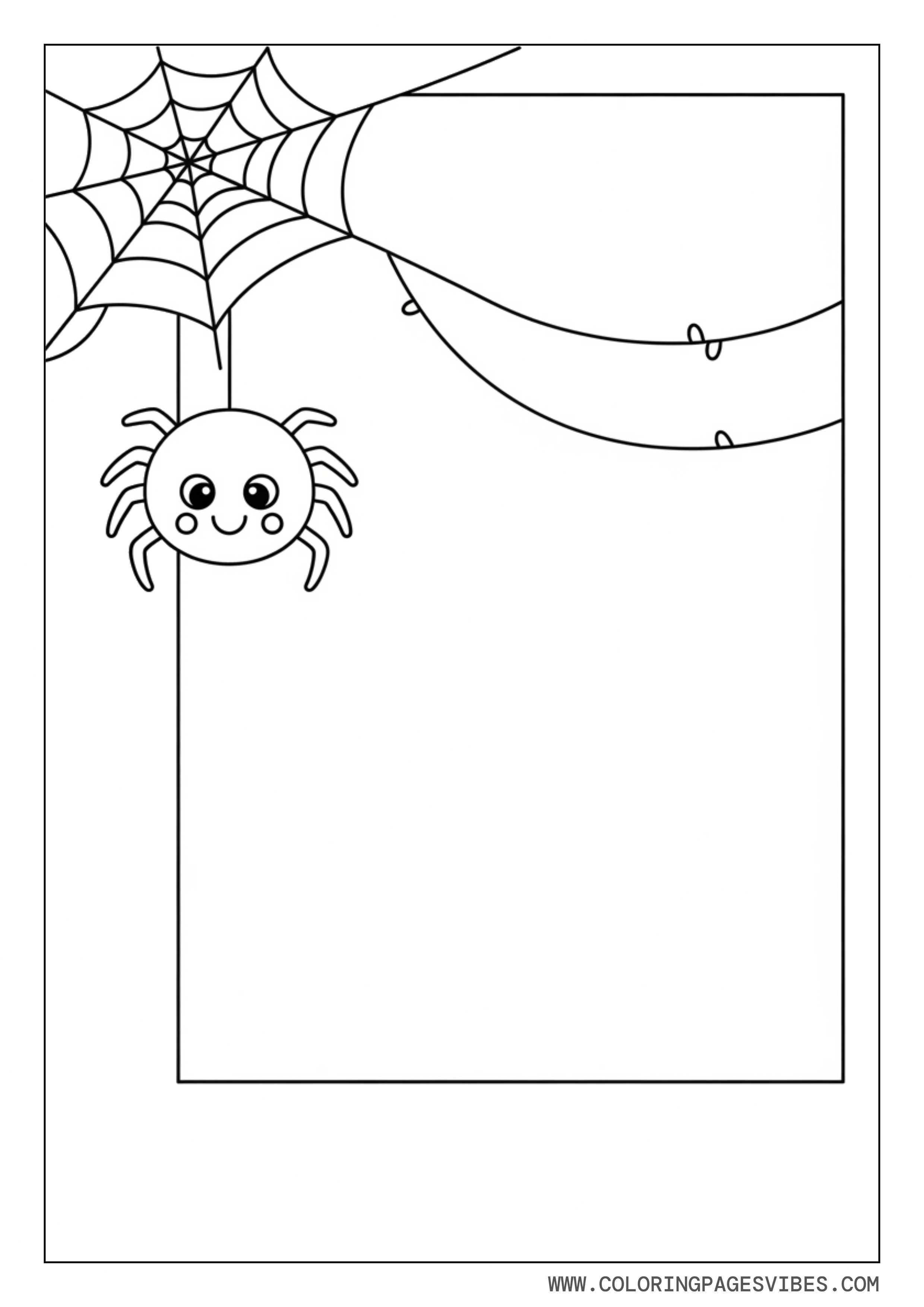 Spider Hanging With Web