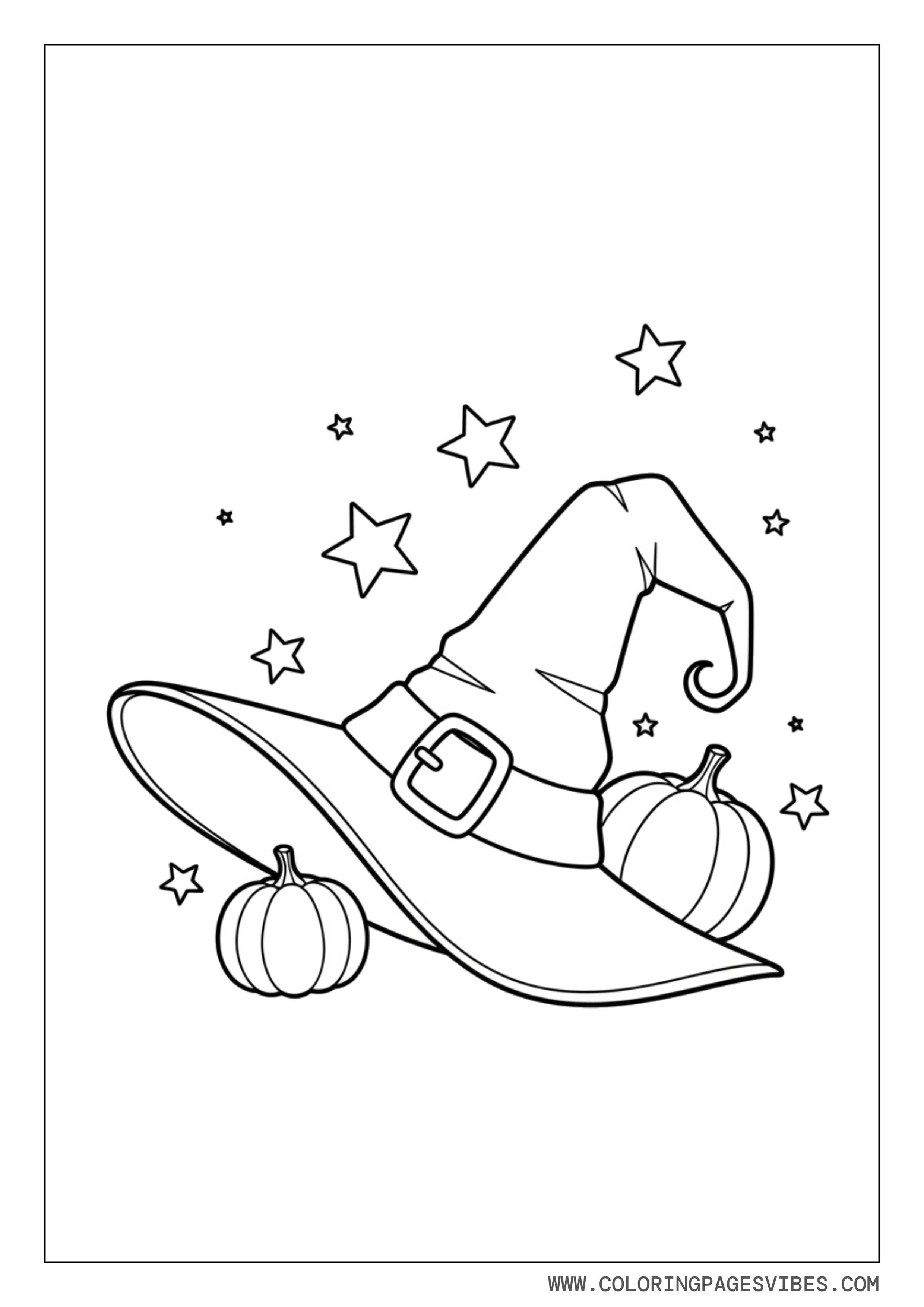 Witch Hat With Pumpkins