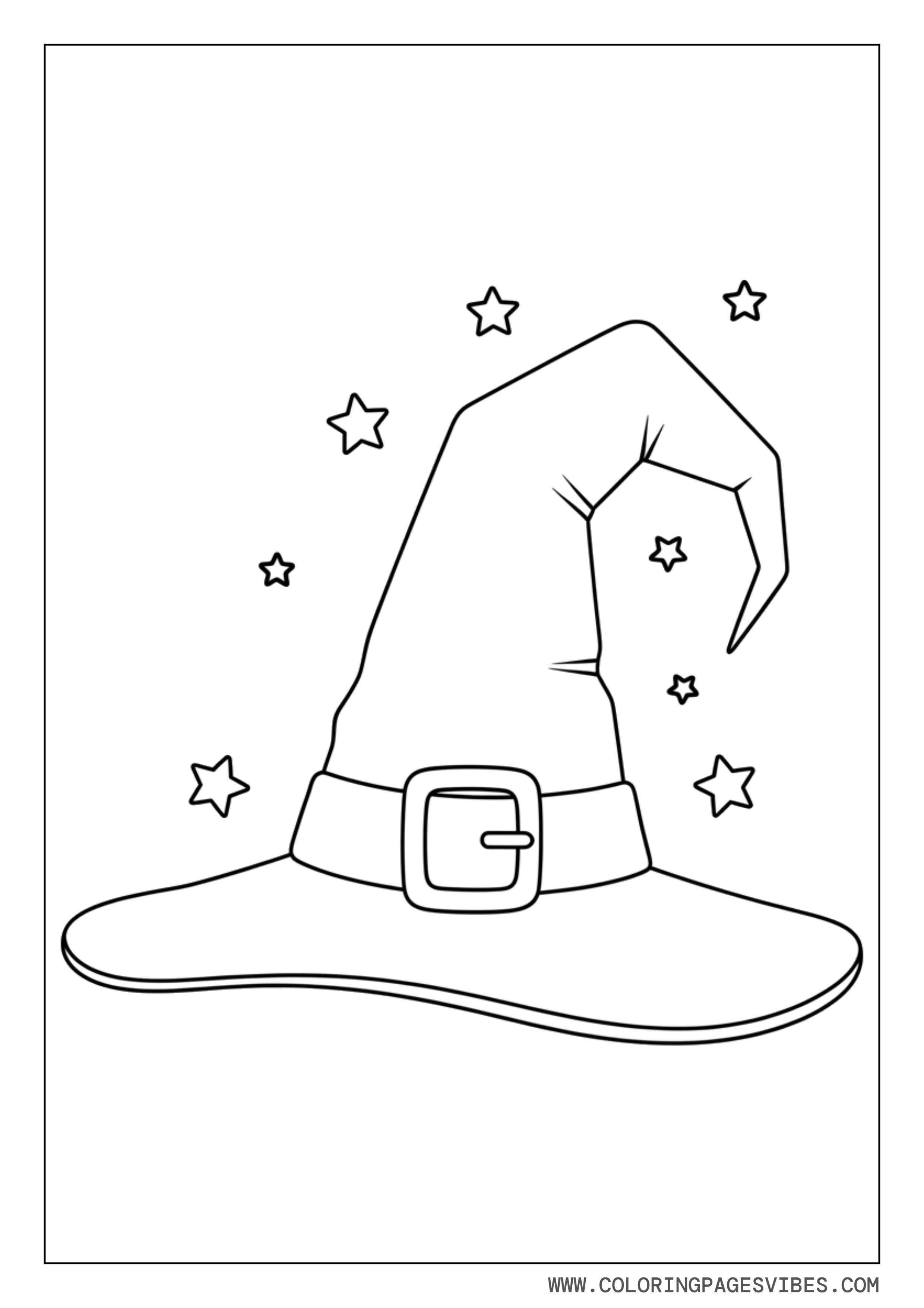 Witch Hat With Stars