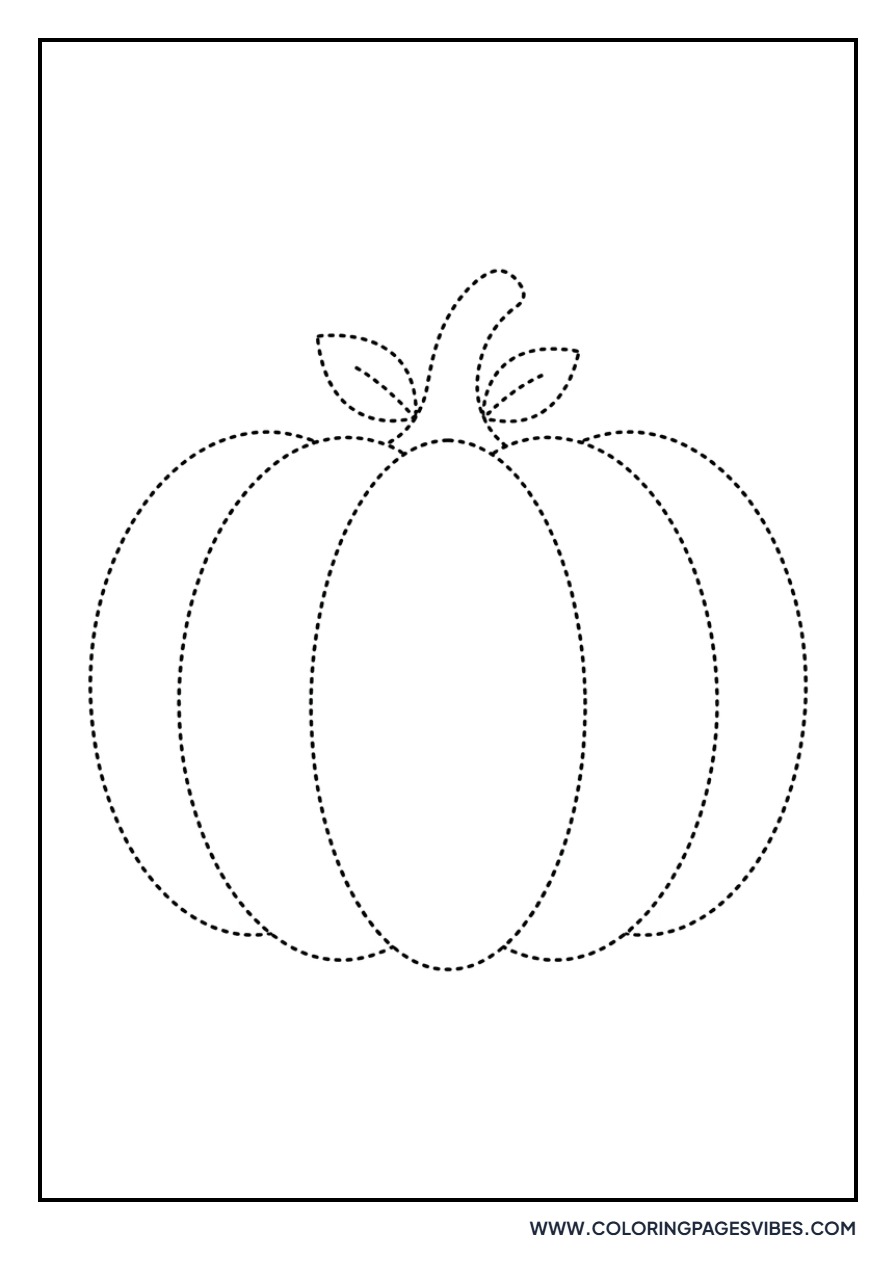 Dotted Pumpkin Outline