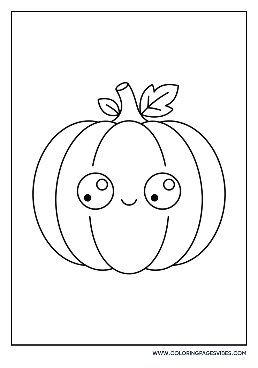 Happy Kawaii Pumpkin