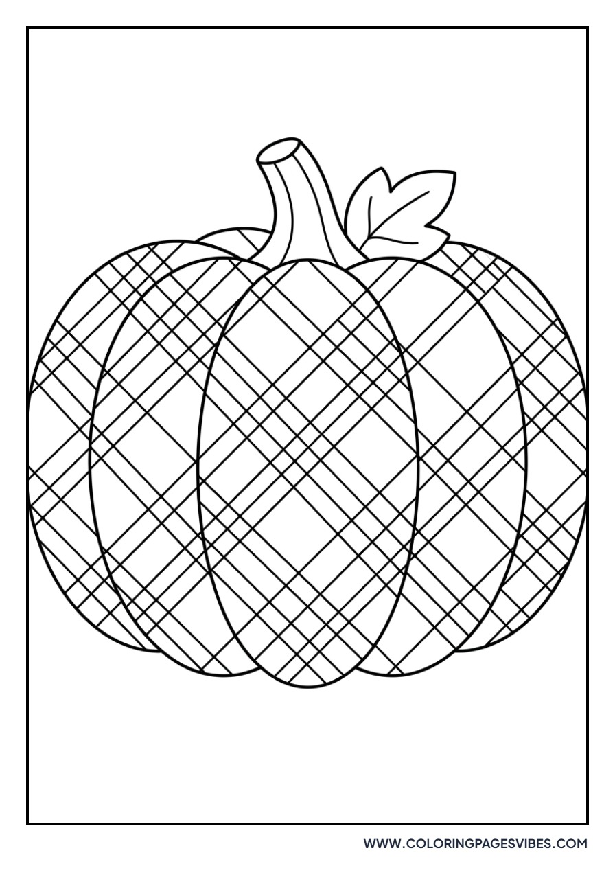 Plaid Pattern Pumpkin