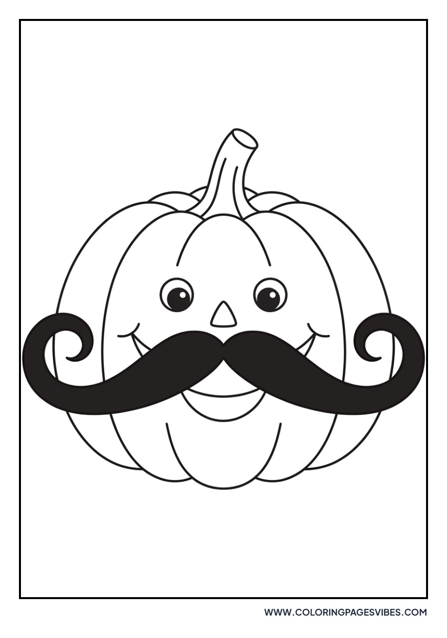 Pumpkin with a Moustache