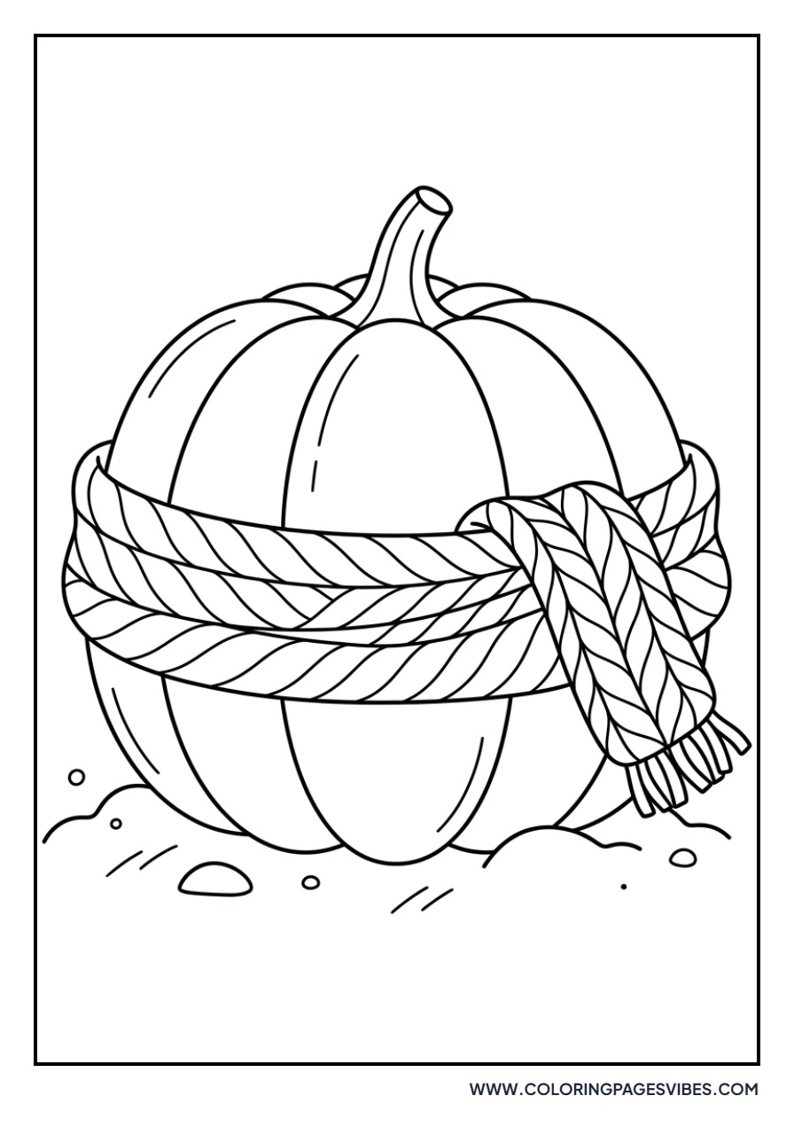 Pumpkin with a Scarf