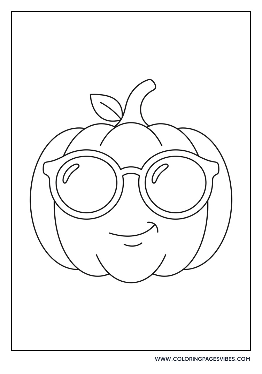 Pumpkin with Sunglasses