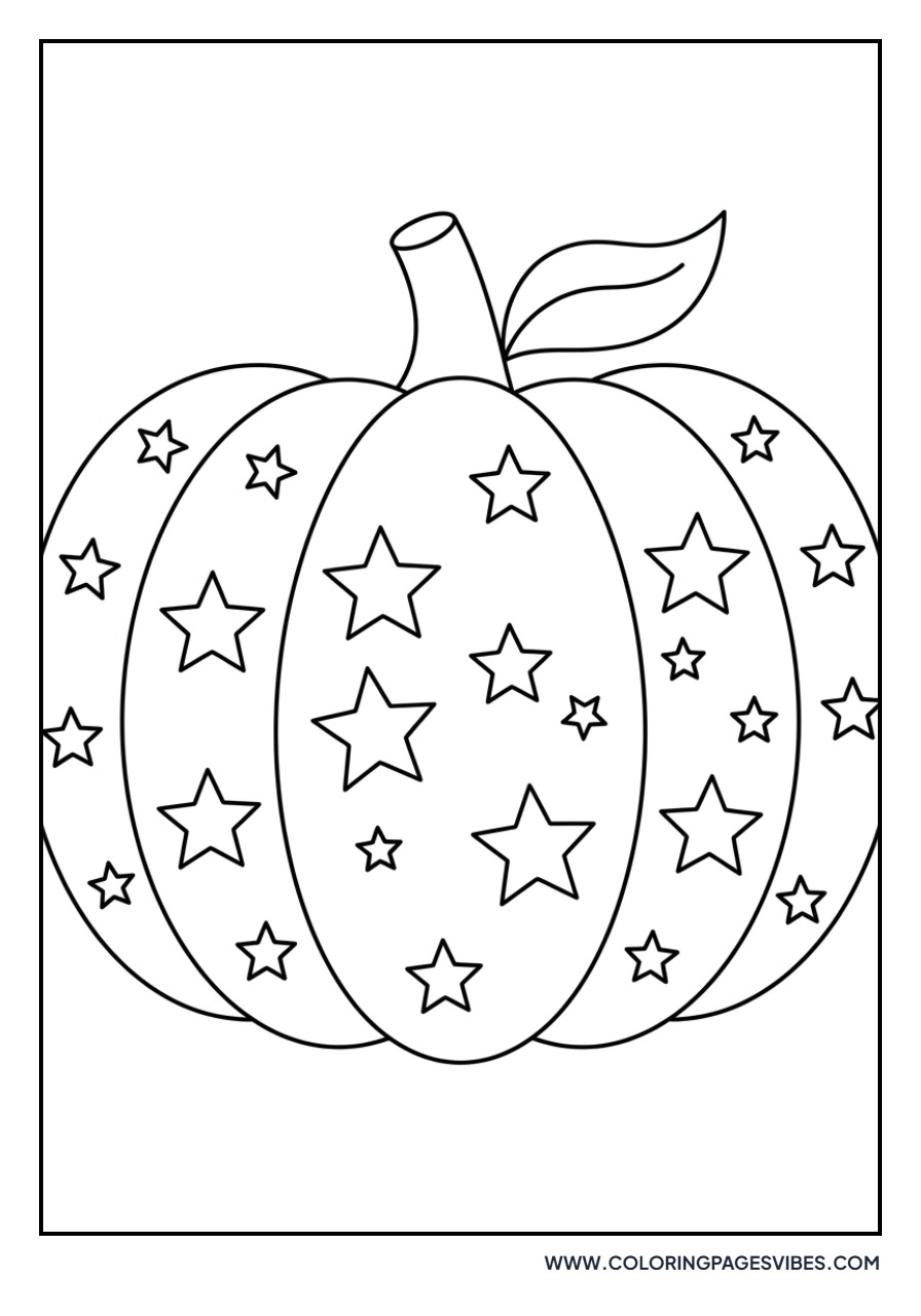 Star Patterned Pumpkin