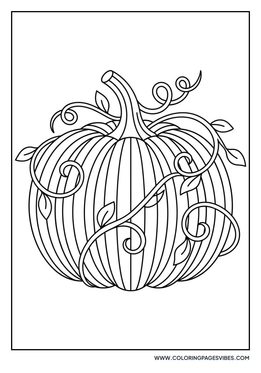 Striped Pumpkin Design
