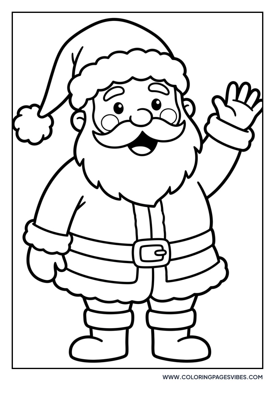 Jolly Santa Waving