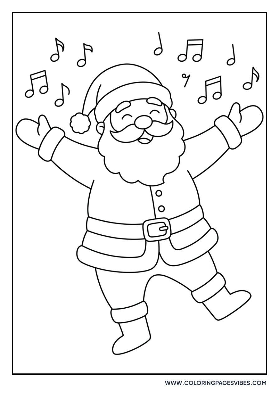 Santa Dancing a Jig