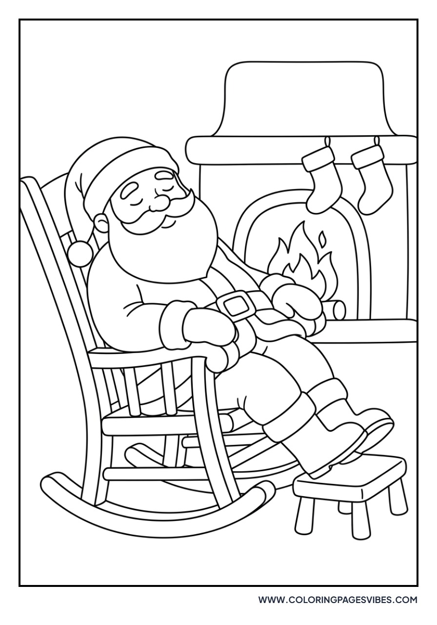 Santa in a Rocking Chair