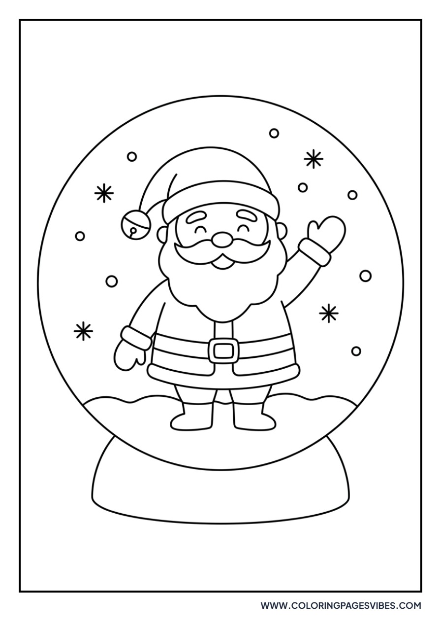 Santa in a Snow Globe