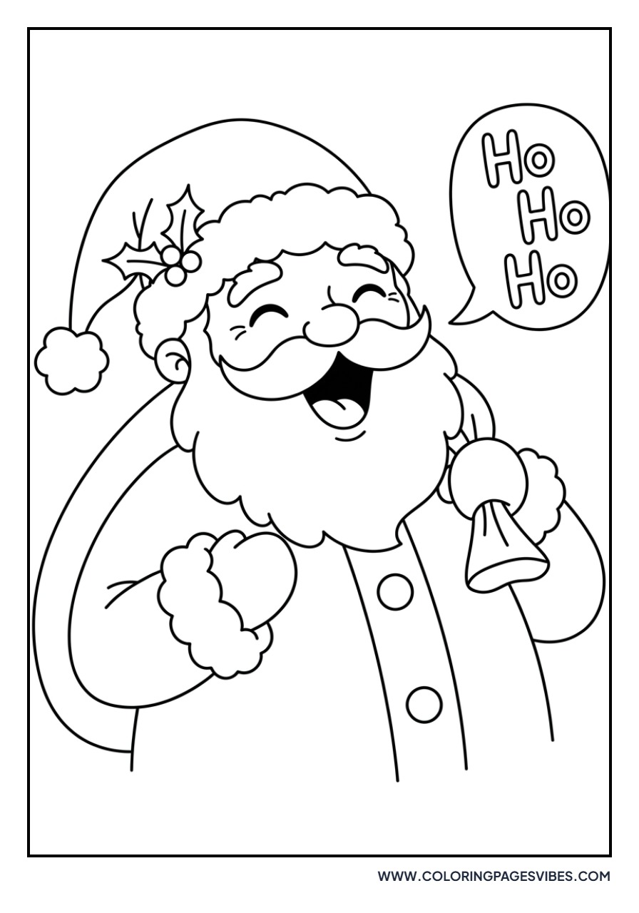 Santa Laughing Heartily