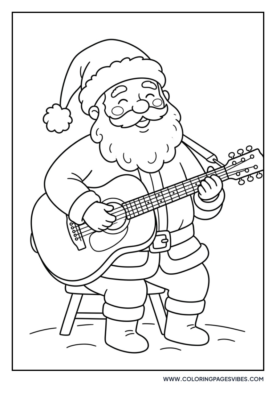 Santa Playing the Guitar