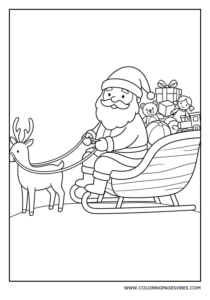 Santa Riding His Sleigh