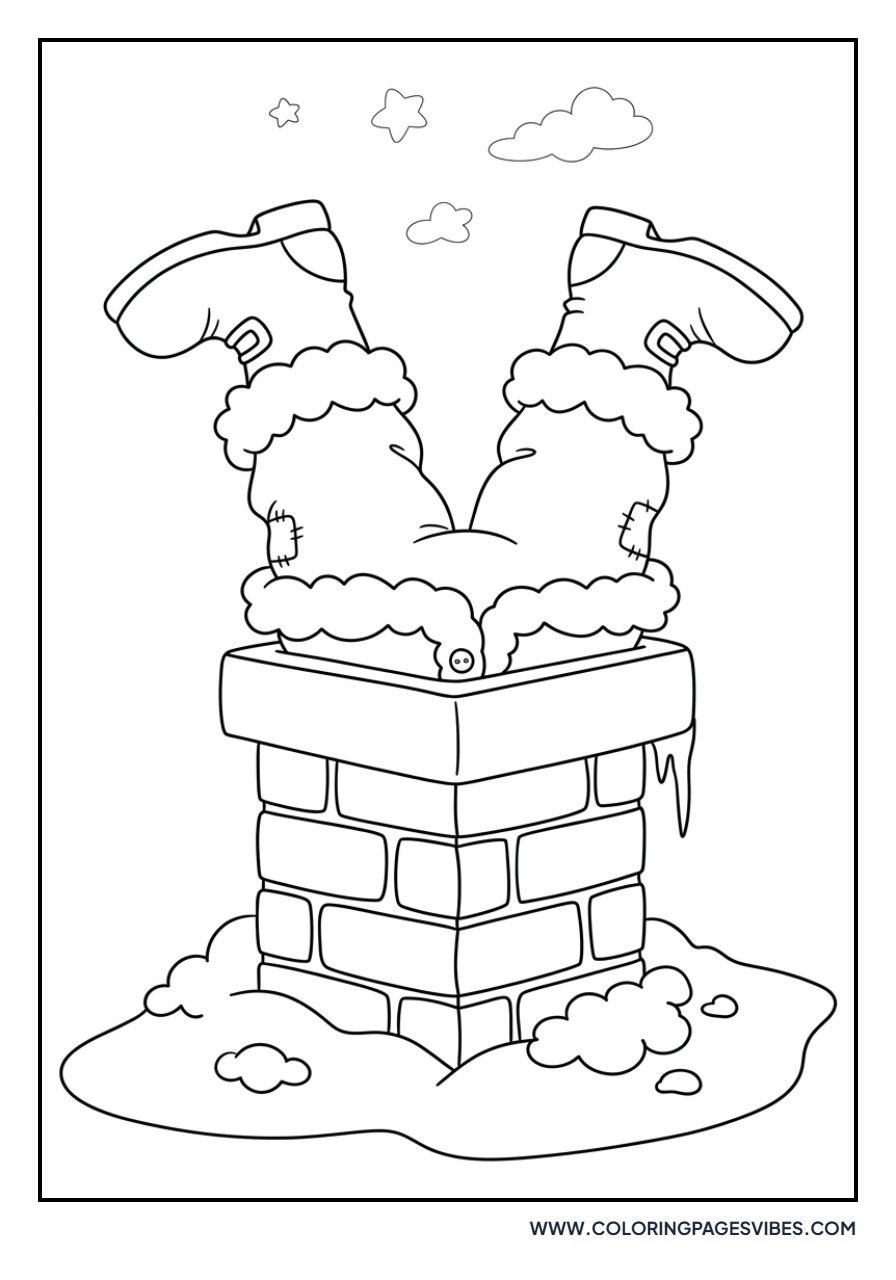 Santa Stuck in a Chimney