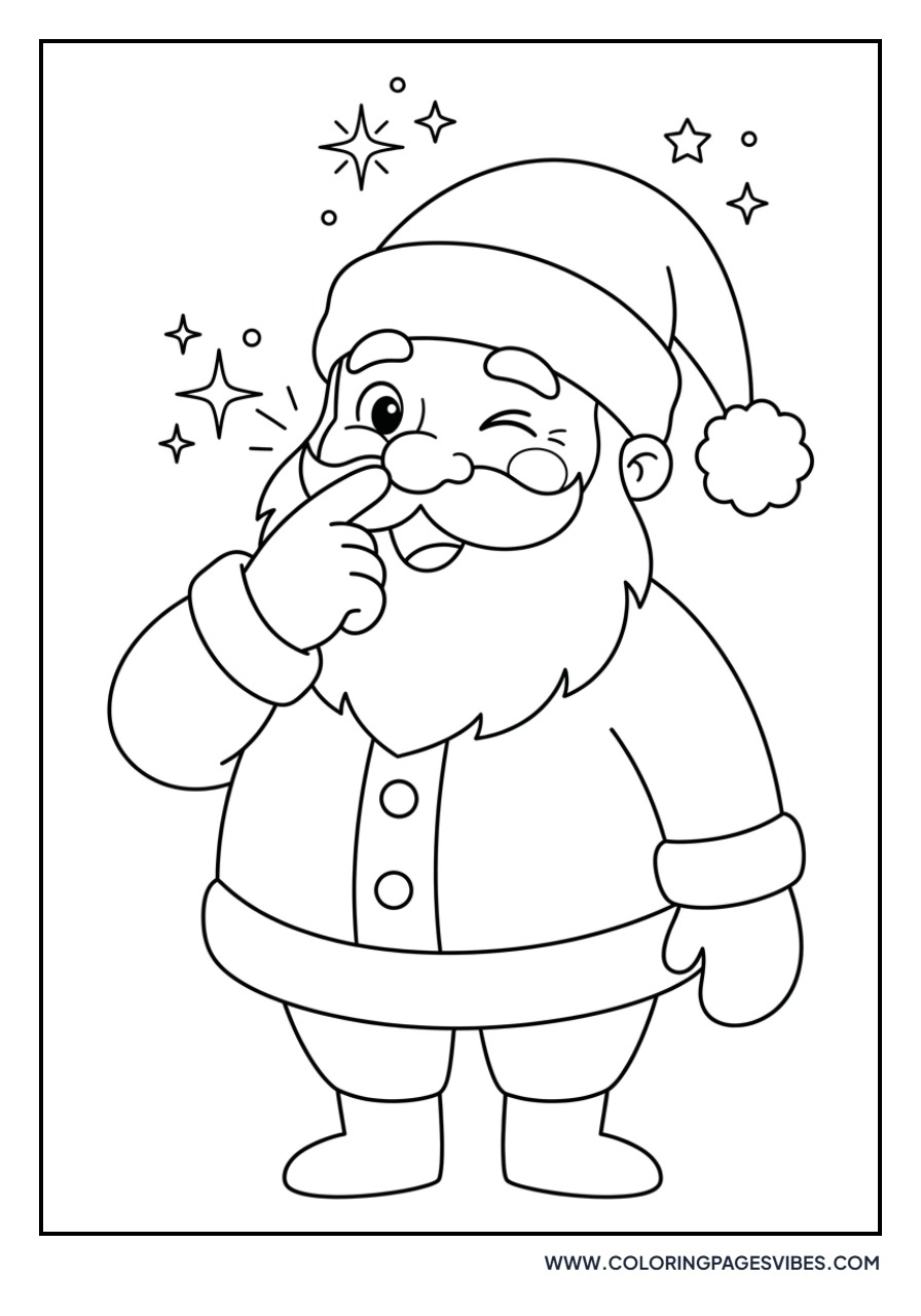 Santa Tapping His Nose