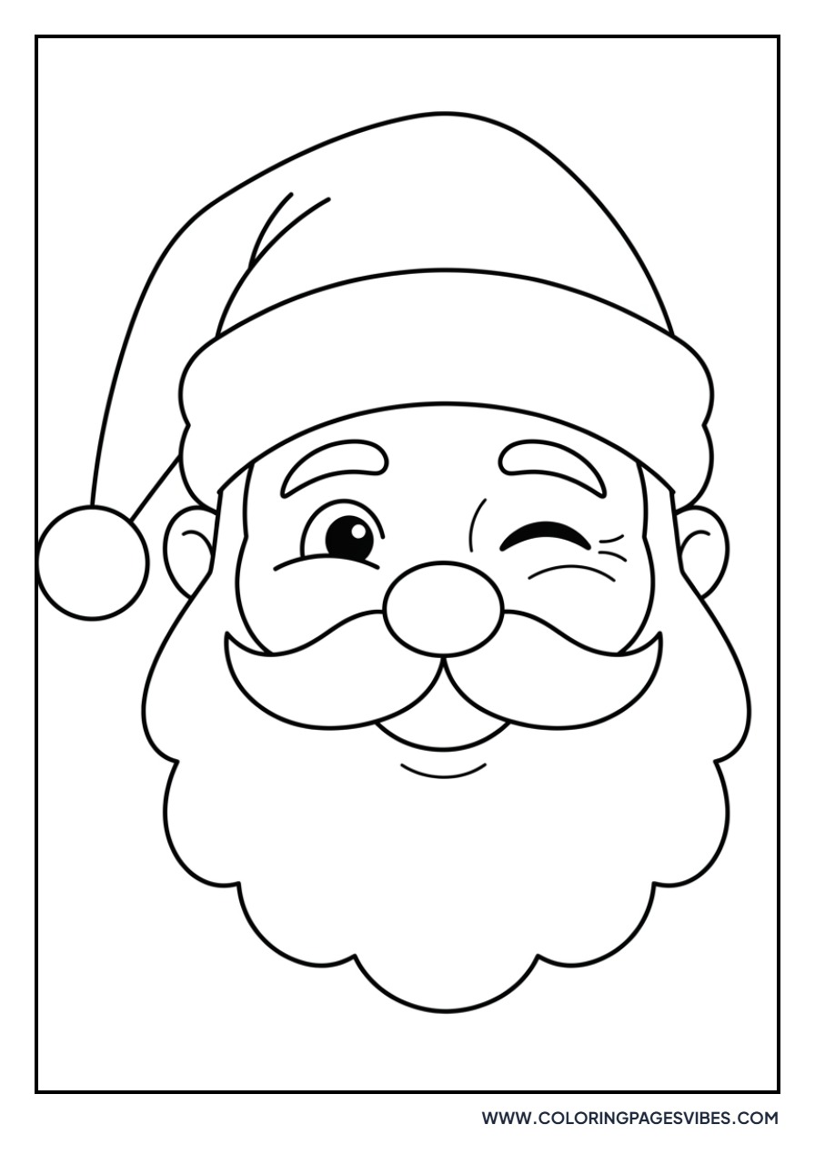 Santa Winking Jolly face