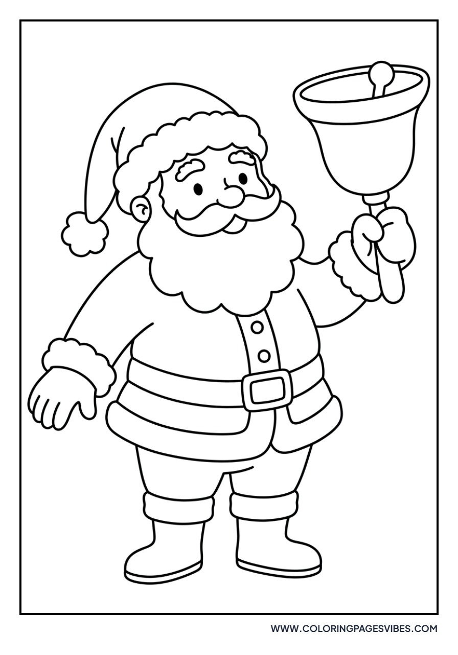 Santa with a Christmas Bell