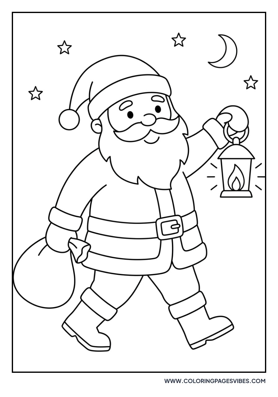 Santa with a Lantern