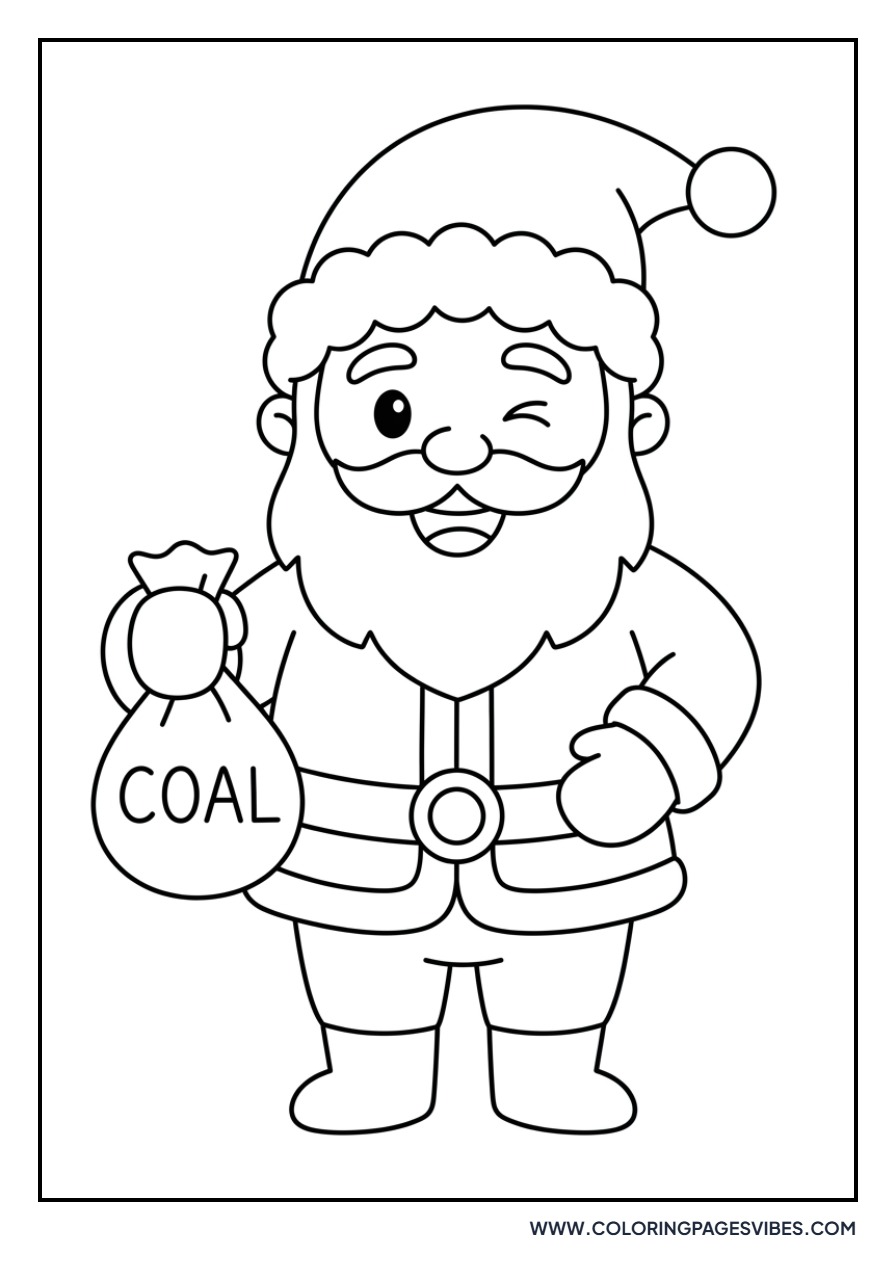 Santa with a Sack of Coal