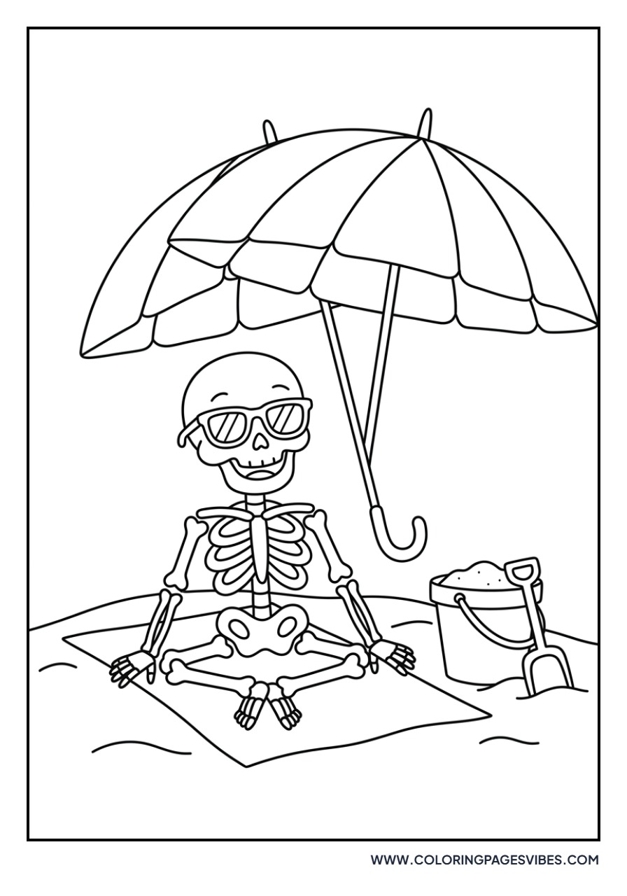 Skeleton at the Beach