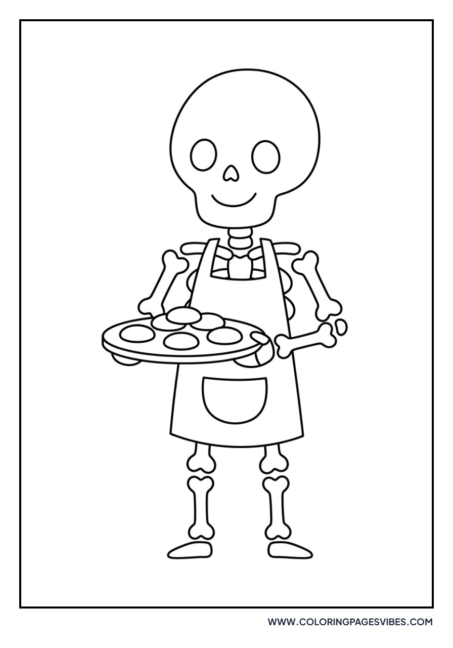 Skeleton Baking Cookies